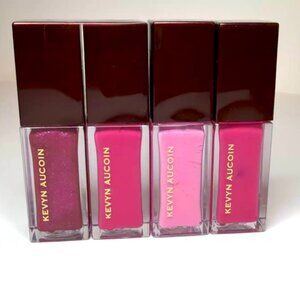 Kevyn Aucoin‎ BUNDLE of 4 The Lip Gloss Pink Red Plum